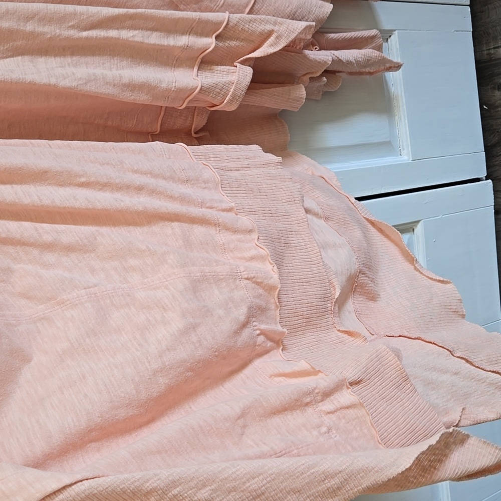 We The Free Light Pink Strappy V-Neck Swing Dress - Picture 3 of 6